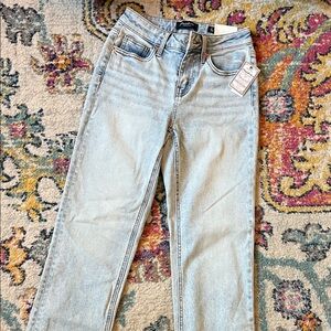 Classic Light Wash Straight Leg Jeans